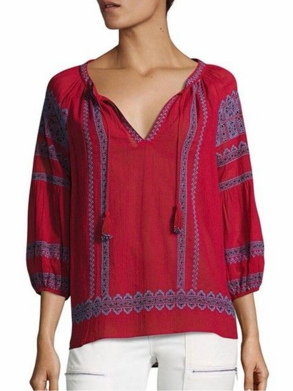 Joie boho embroidered top size XXS